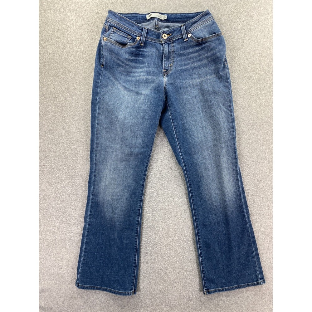 Levis 529 Jeans Womens 12M Curvy Boot Cut‎ Stretch Blue Denim Cowgirl Western